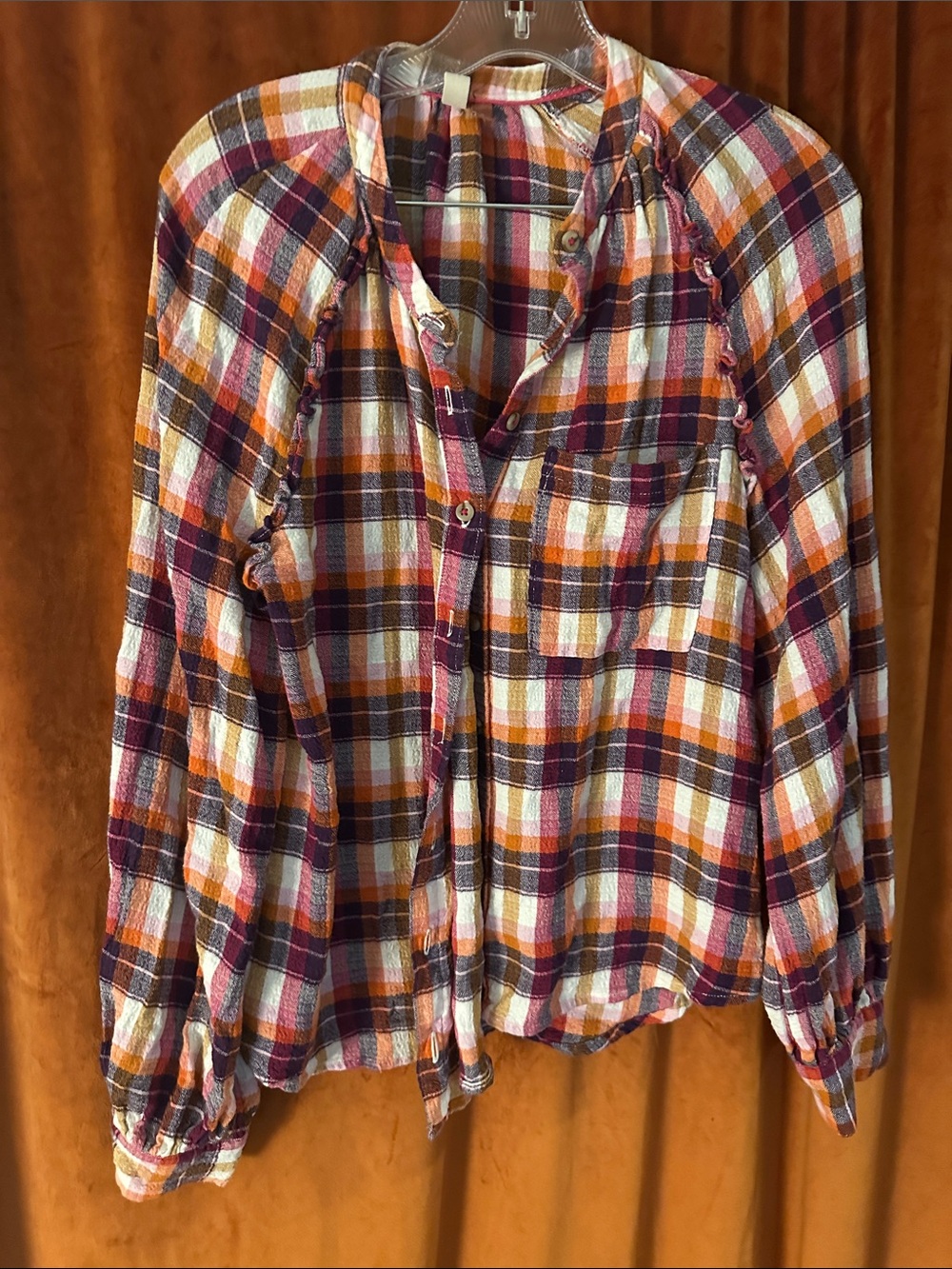 Anthropologie flannel shirt size medium Pilcro by anthro